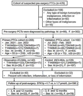 Nomogram model of serum thymidine kinase 1 combined with ultrasonography for prediction of central lymph node metastasis risk in patients with papillary thyroid carcinoma pre-surgery